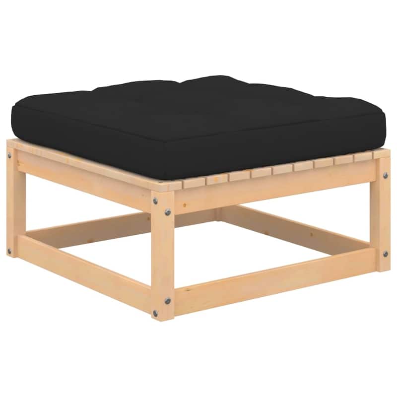 vidaXL Patio Furniture Outdoor Sectional Set with Cushions Solid Wood Pine