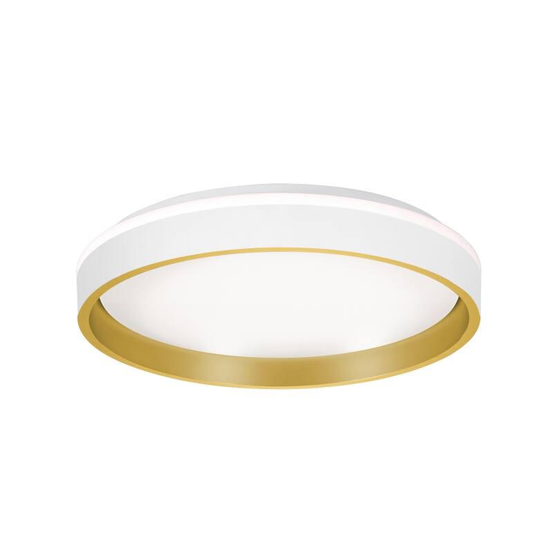 AFX RNAF16LAJD1 Ceiling 16" Wide LED Flush Mount Drum Ceiling Fixture - White
