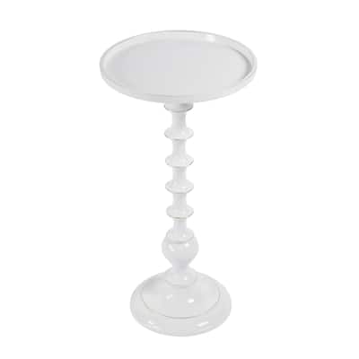Mia 11 in. W Round Metal Side Table
