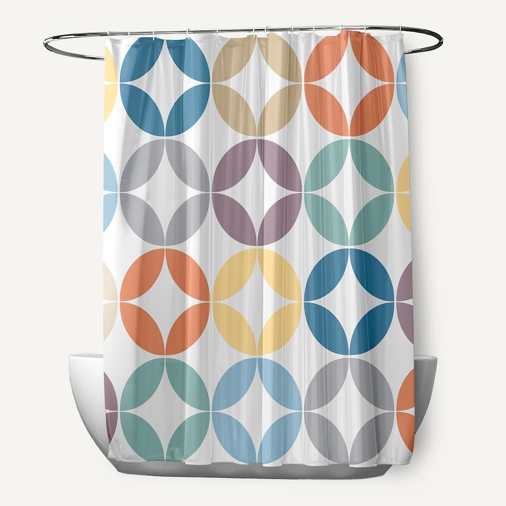Eye Opener Geometric Print Shower Curtain