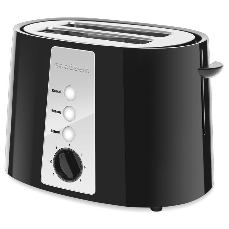 Toaster 2 Slice,6 Shade Settings, Removable Crumb Tray, 750W