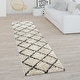 preview thumbnail 19 of 19, Soft Shag Rug in Anthracite with Diamond Pattern - Scandi Design