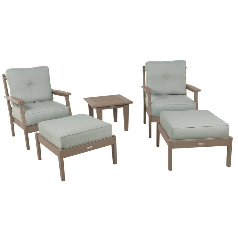 HIGHWOOD Lehigh 5-Piece Deep Seating Set - Canvas Seasalt
