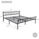 preview thumbnail 20 of 19, alazyhome Classic Metal Platform Bed Frame Steel Slat Support, Black