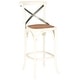 preview thumbnail 3 of 3, SAFAVIEH 30-inch Eleanor X-Back Antique White Bar Stool