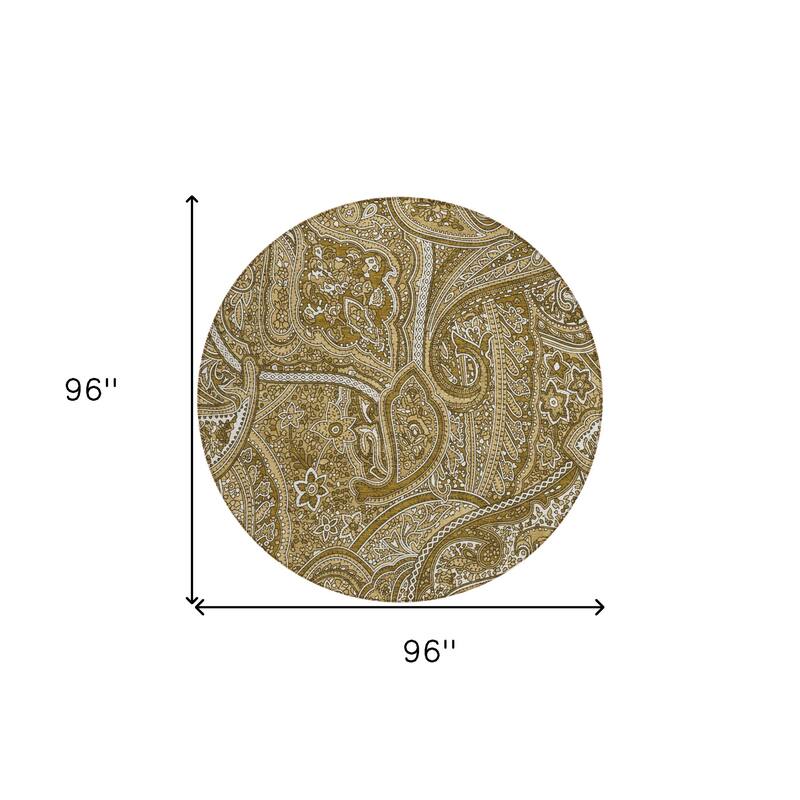 HomeRoots Paisley Traditional Rectangle Outdoor Rug