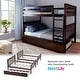 preview thumbnail 29 of 36, Max and Lily Full over Full Bunk Bed with Trundle Bed