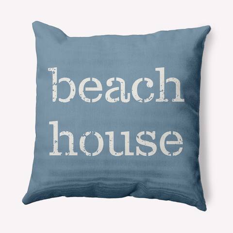 Beach House Nautical Decorative Indoor Pillow