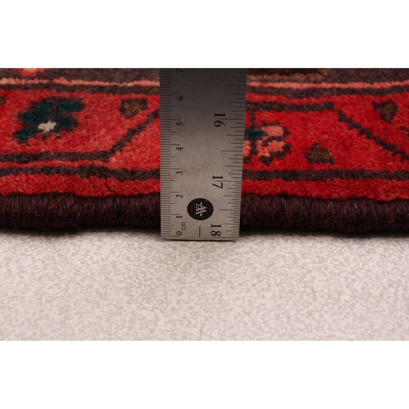 ECARPETGALLERY Hand-knotted Anadol Red Wool Rug - 3'6 x 10'0