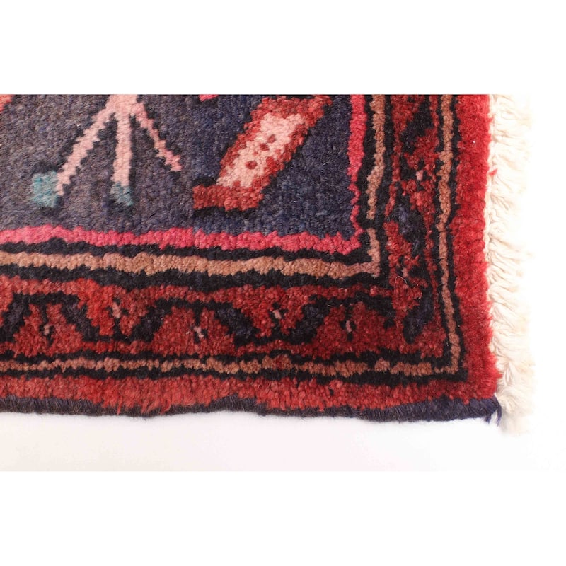 ECARPETGALLERY Hand-knotted Andelz Red Wool Rug - 4'4 x 6'0