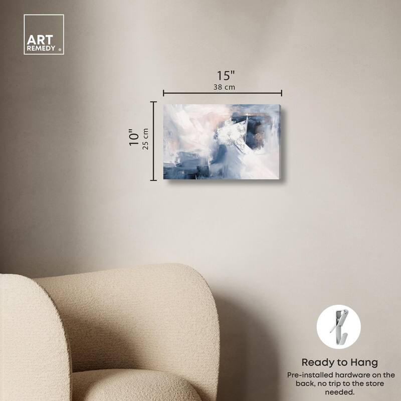Blue Rapture II Canvas by Art Remedy, Gallery Wrapped