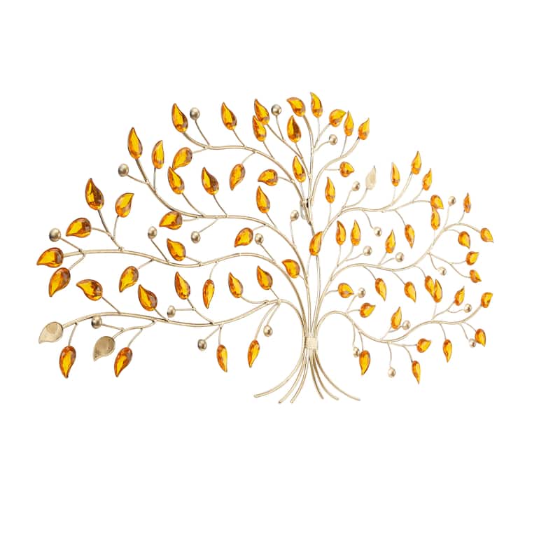 Silver Metal Tree Wall Decor