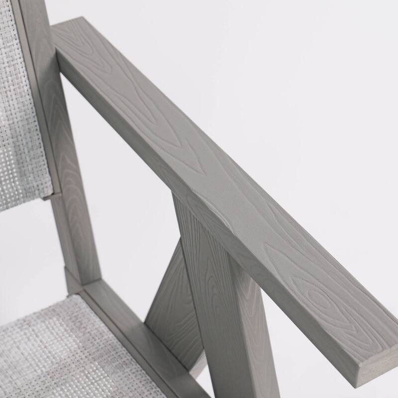 Rossetta Outdoor All-Season Woven Checkered Design Weather-Resistant Chair