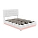 preview thumbnail 16 of 16, Full Size Tufted Upholstered Platform Bed with Hydraulic Storage System,PU Storage Bed with LED Lights and USB charger