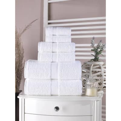 Bomonti Turkish Towel 6 pc set - 30x54'Bath ;16x26'Hand ;12x12'washcloths