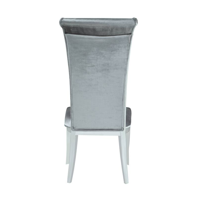Somette Contemporary Tall Roll Back Side Chair, Set of 2