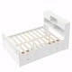 preview thumbnail 15 of 52, Captain Platform Bed Frame with Storage Bookcases, Shelves & Four Drawers