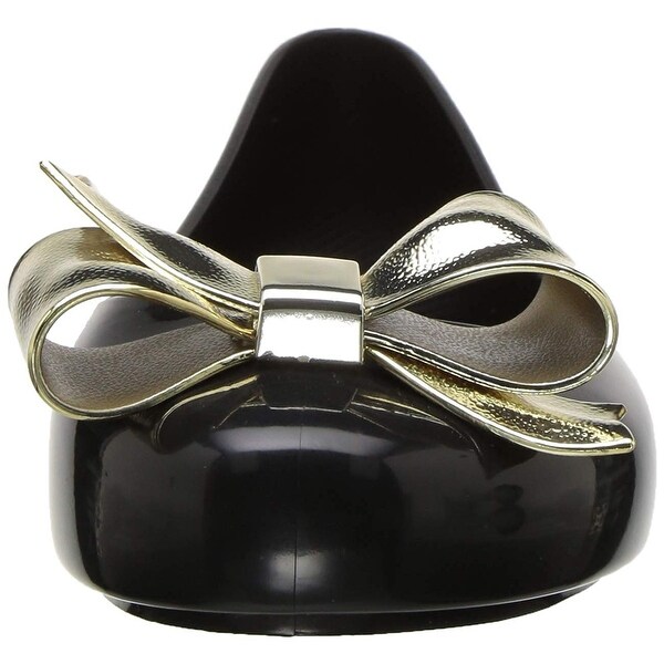 kids gold ballet flats