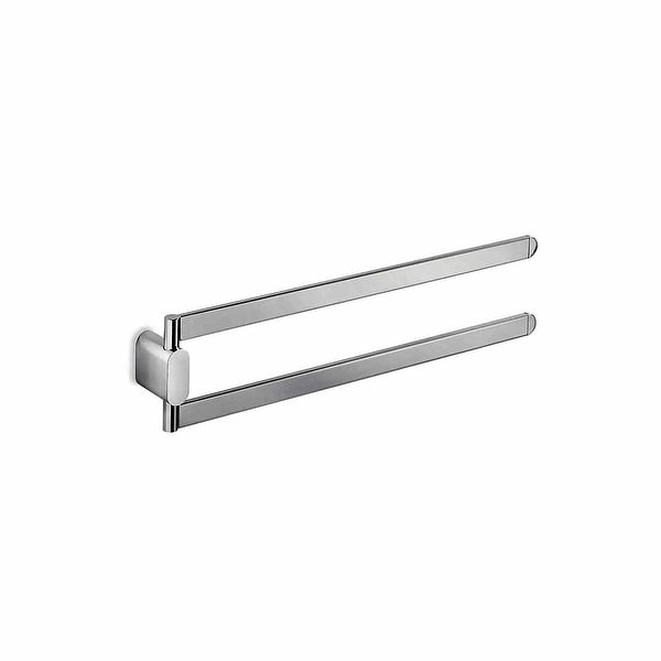 WS Bath Collections Mito A20150 Mito 15-7/10" Double Swing Towel Bar - Polished Chrome
