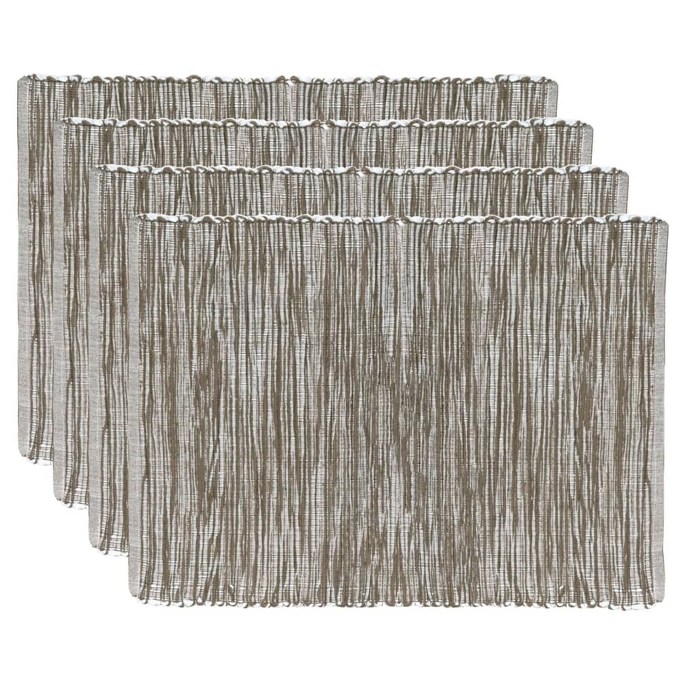 Fabstyles Shadows Cotton Placemats Set of 4 - 13x19