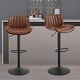 preview thumbnail 12 of 60, Art Leon Adjustable Height Swivel Barstool, Set of 2