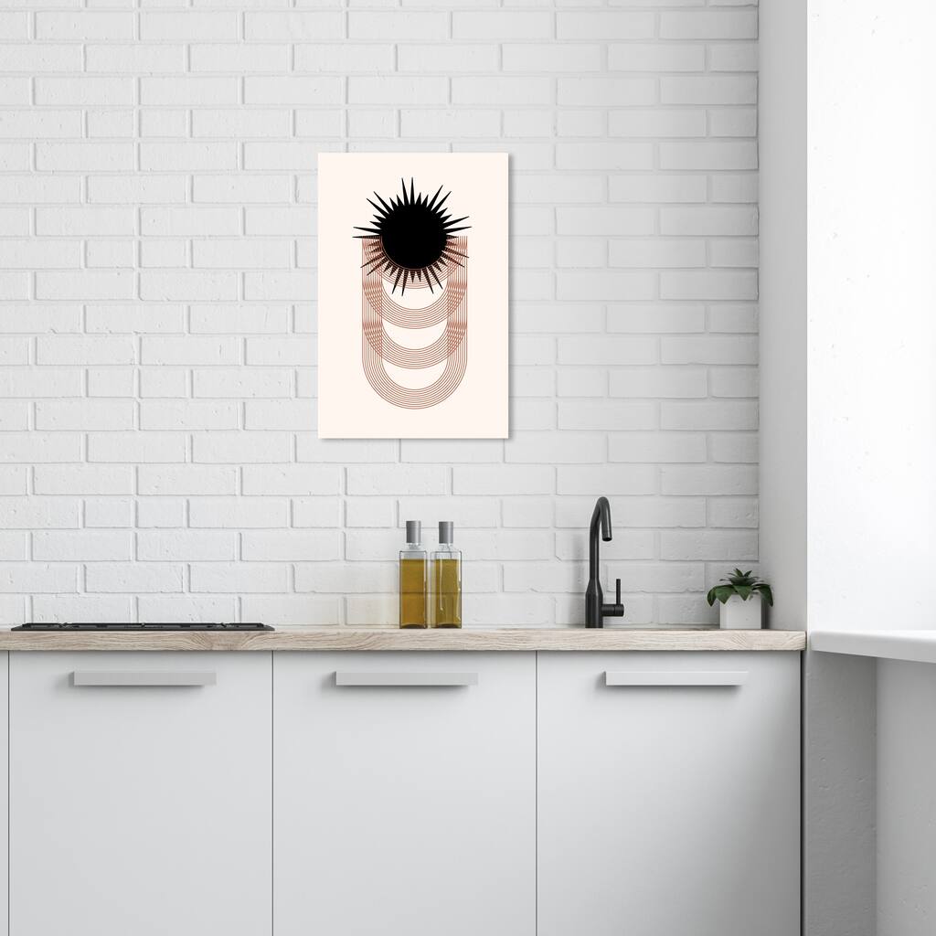 Wynwood Studio Canvas Abstract Olympic Sunstar Black and Modern & Contemporary Wall Art Canvas Print