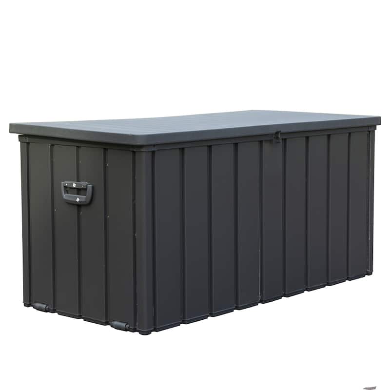 120 Gallon Outdoor Waterproof Storage Deck Box,Lockable