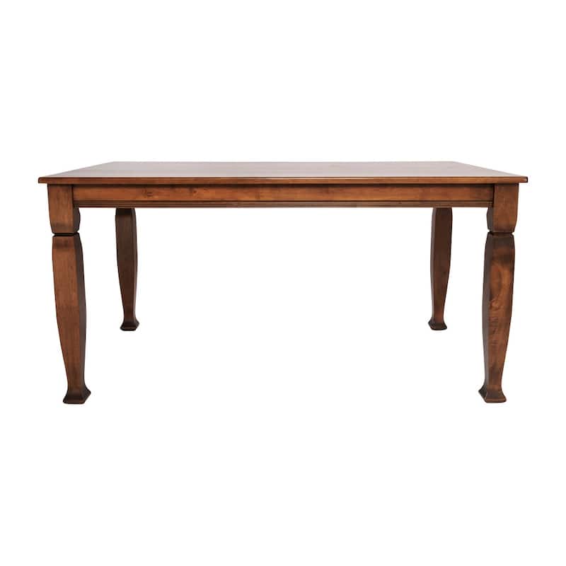 Solid Wood Commercial Grade Dining Table with Turned Legs