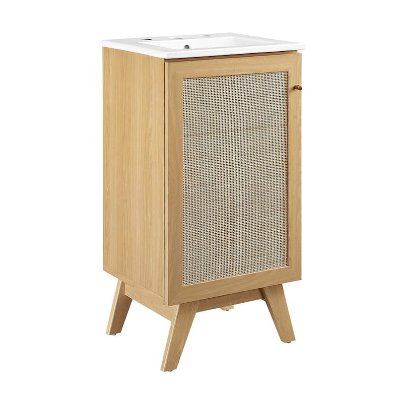 Soma 18" Bathroom Vanity - Oak - Oak Finish