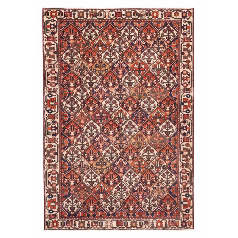 ECARPETGALLERY Hand-knotted Kayseri Vintage Copper Wool Rug - 6'8 x 9'7