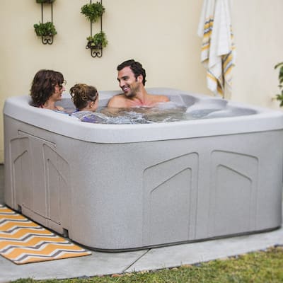 Lifesmart LS100DX 4-Person 20-Jet 110v Plug and Play Spa with Waterfall