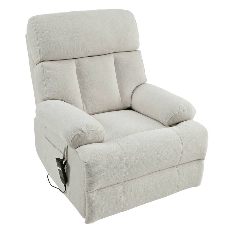 133.8" Chenille 4-Seat Sofa with Bolster Arms & Deep Cushions