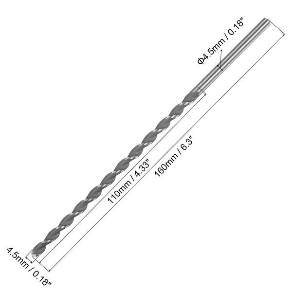 High Speed Steel HSS Straight Shank Parabolic Flute Drill Bit - Bed ...