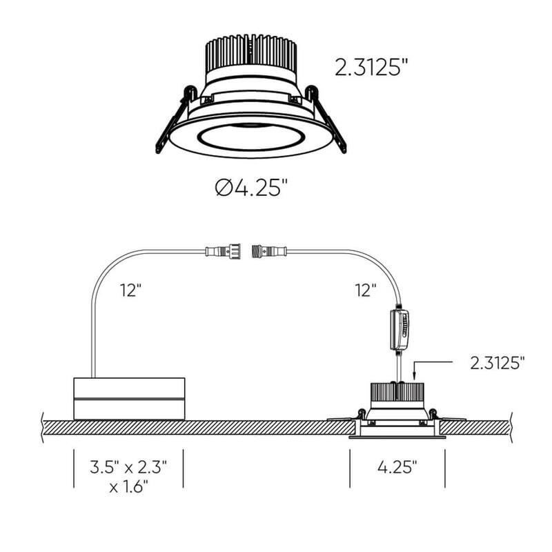 Revolve Regressed Gimbal LED Downlight