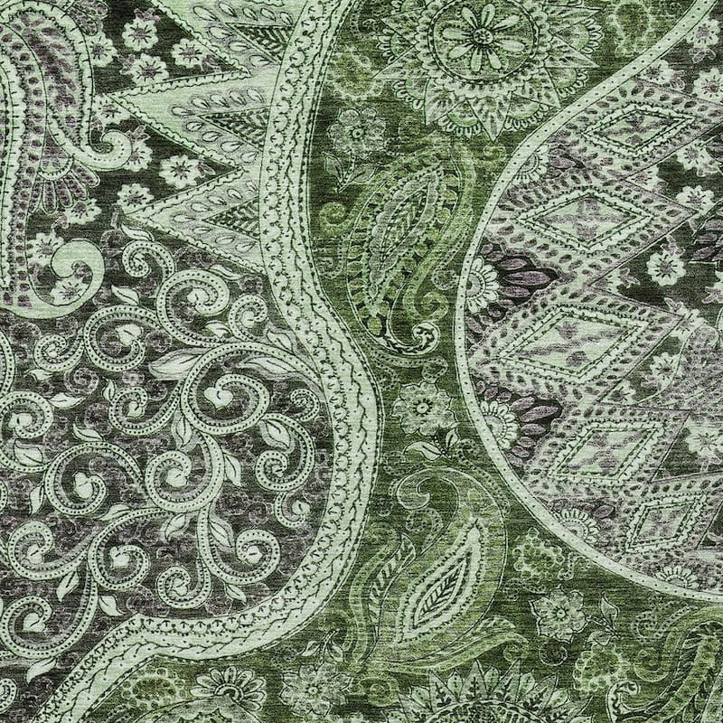 HomeRoots Floral Medallion Transitional Rectangle Outdoor Rug