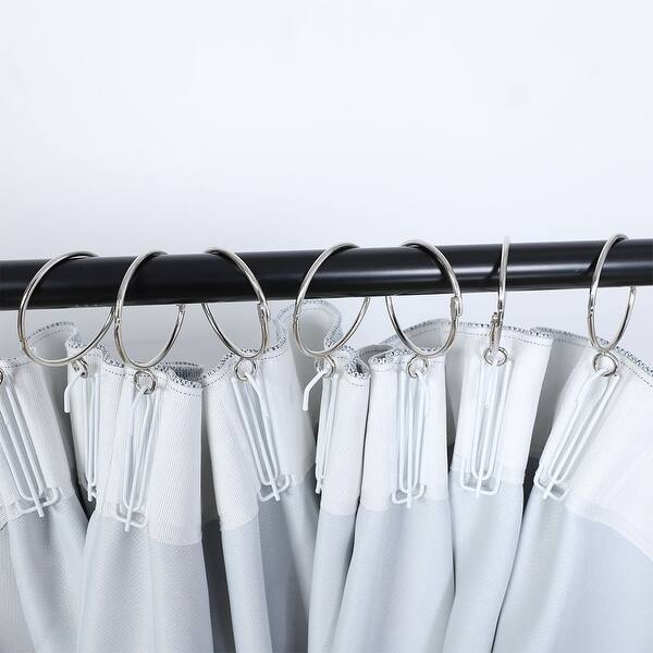 Shop 10 Pack Metal Curtain 2 5 Inch Rings Snap Joint With Eyelet