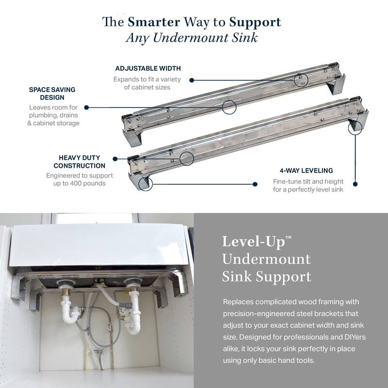 SinkSense Level-Up Undermount Sink Support