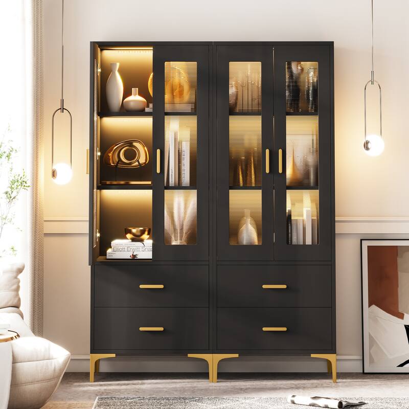 65 Inches Tall Bookcase Bookshelf for Living Room Home Office