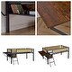 preview thumbnail 8 of 17, Twin Size Metal LED Loft Bed with Rectangular Desk and Storage Shelves