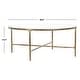 preview thumbnail 32 of 39, SAFAVIEH Couture Jessa Round Metal Coffee Table - 36"W x 36"D x 15"H