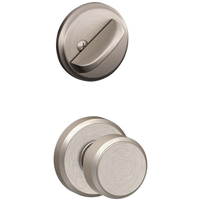 Schlage Bowery Single Cylinder Interior Pack Knob Set with Deadbolt