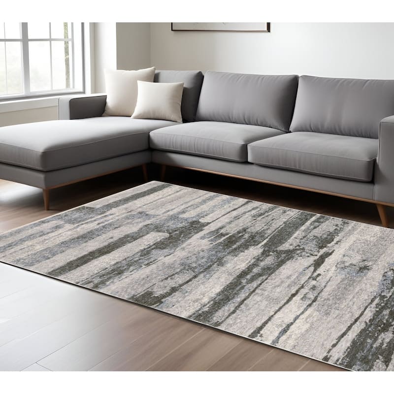 HomeRootsAbstract Modern Rectangle Area Rug - 155.12' X '118.11' X '0.24