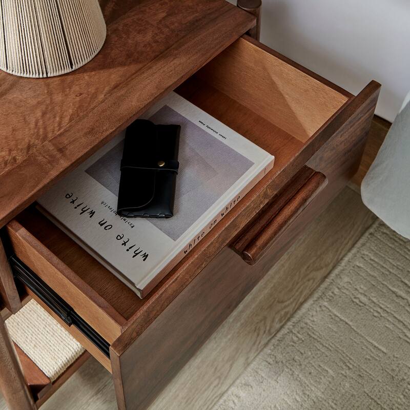 Oswin 1-Drawer Wood Nightstand