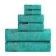 preview thumbnail 38 of 69, Superior Wisteria Cotton Floral Jacquard 6 Piece Bathroom Towel Set