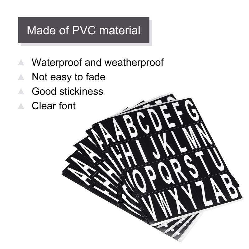 Letters Stickers Alphabet Sticky Labels PVC Vinyl for Mailbox Address