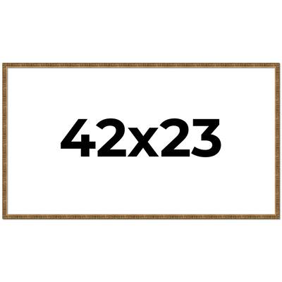 42x23 Frame Gold Solid Wood Picture Frame - Complete Modern Photo