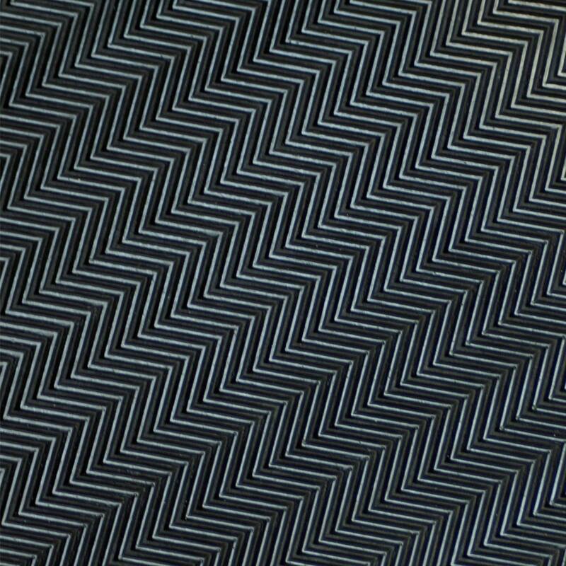 Goodyear "Fish-Bone" Rubber Flooring -- 3.5mm x 36" x 5ft - Black - 36x60