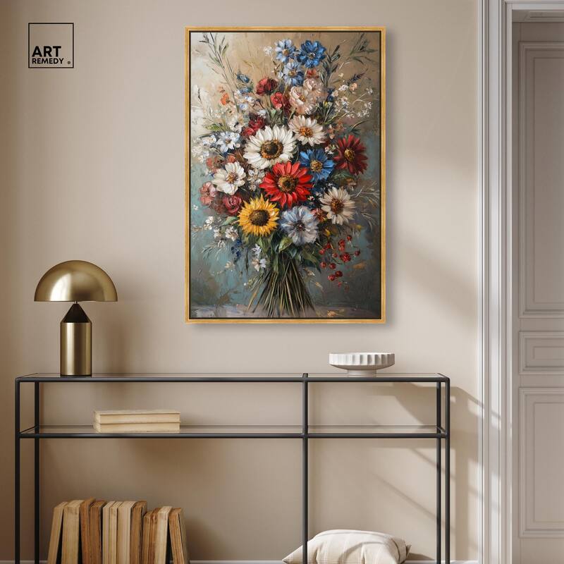 Symphony of Flowers I Canvas by Art Remedy