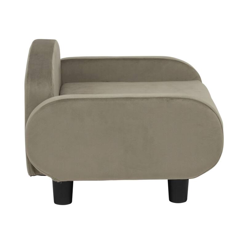 Paws & Purrs Modern Pet Sofa Bed Low-Back Lounger for Dogs & Cats – Removable Washable Mattress Cover