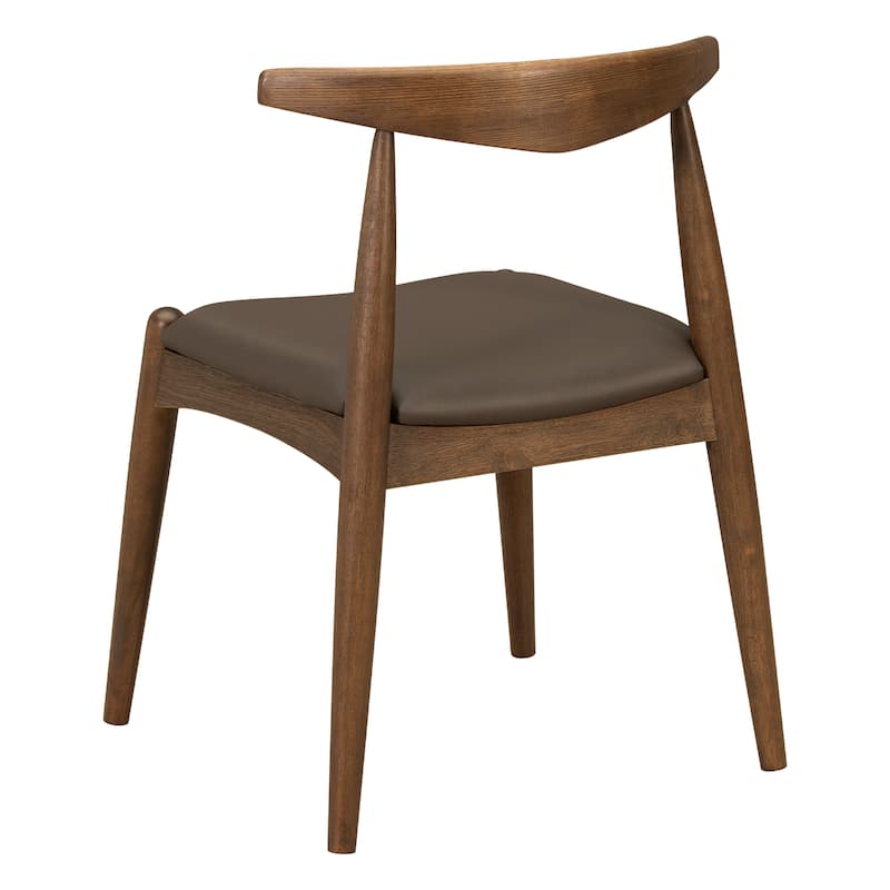 Christopher Knight Home - Walden Vintage Solid Wood Upholstered Dining Chair Set of 2 with Ergonomic Backrest